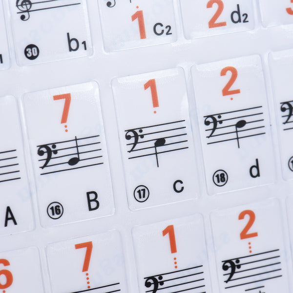 Electronic Keyboard Note Sticker
