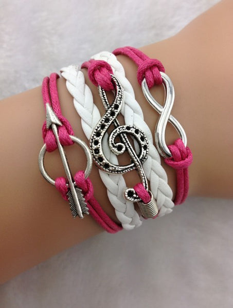 Braided Infinity Music Multi-Layered Bracelet