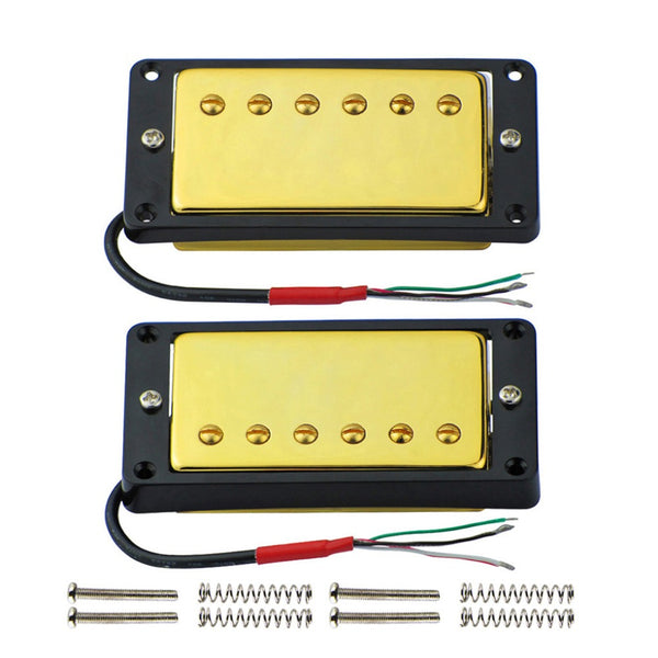 Double Gold Coil Pickups Set