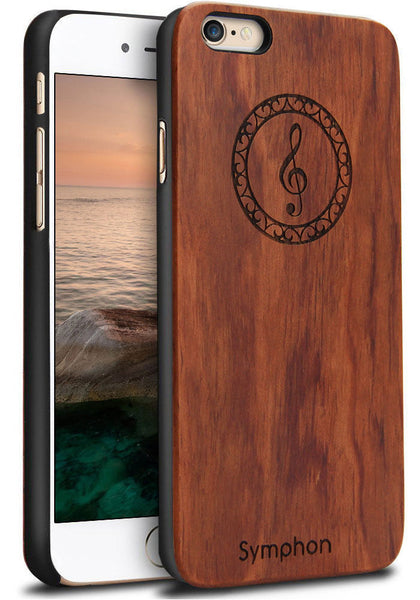 Wooden Bamboo Music Note Phone Case