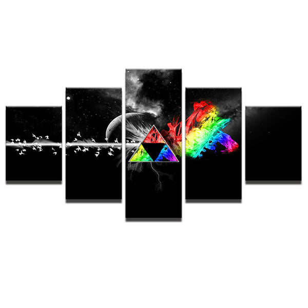 Pink Floyd 5 Panels Wall Art