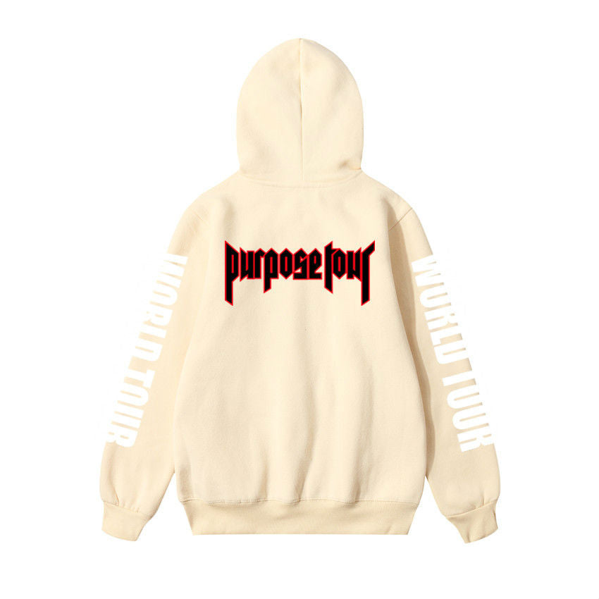 Purpose tour hot sale hoodie white