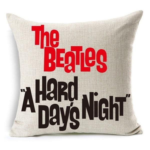 Cartoon Series The Beatles Throw Pillow Case