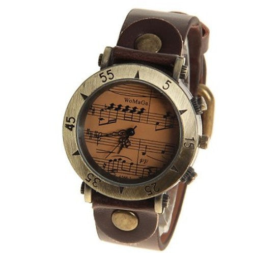 Music Note Analog Wrist Watch