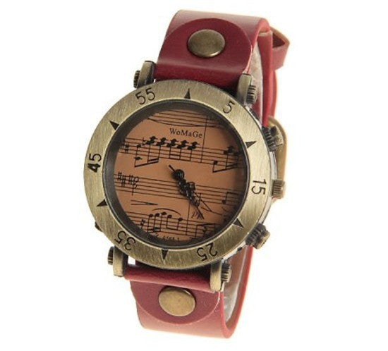 Music Note Analog Wrist Watch