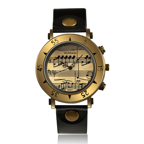 Music Note Analog Wrist Watch
