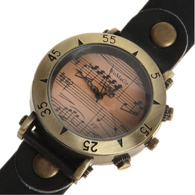 Music Note Analog Wrist Watch