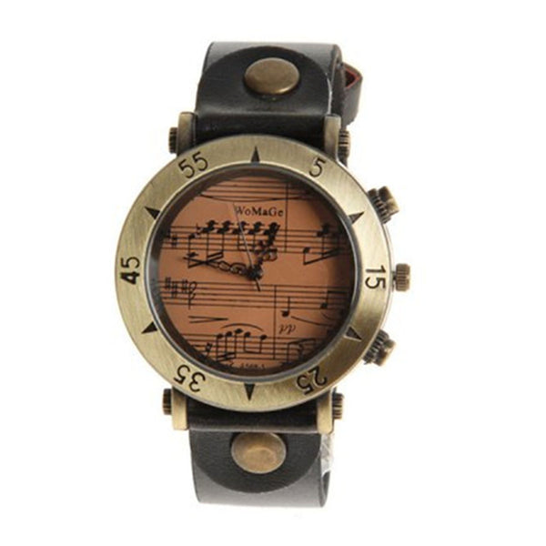 Music Note Analog Wrist Watch